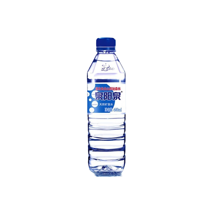 泉阳泉长白山天然矿泉水 600ml小瓶装便携好水，6瓶整箱轻松购